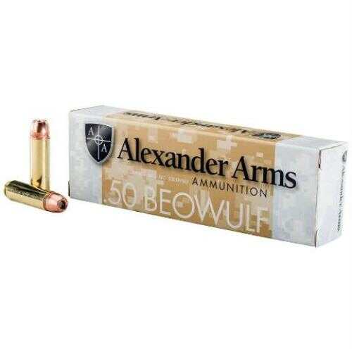 Alexander Arms 50 Beowulf 350 Grain XTP Hollow Point Ammunition, 20 Rounds